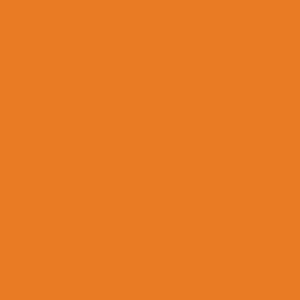 Spray paint swatch of Deep Orange RAL 2011 from RAL Classic range