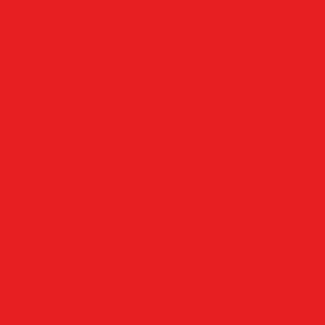 Spray paint swatch of Flame Red RAL 3000 from RAL Classic range
