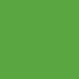 Spray paint swatch of Yellow Green RAL 6018 from RAL Classic range